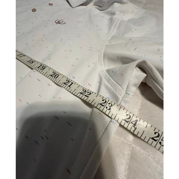 Peter Millar Summer Comfort Golf Shirt Polo Men's Size Large White Active - Picture 6 of 7